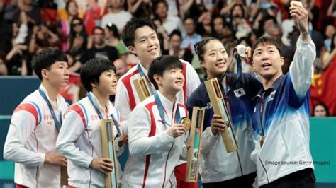 ‘true Sportsmanship North South Korean Athletes Celebrate Together With Podium Selfie At 2024