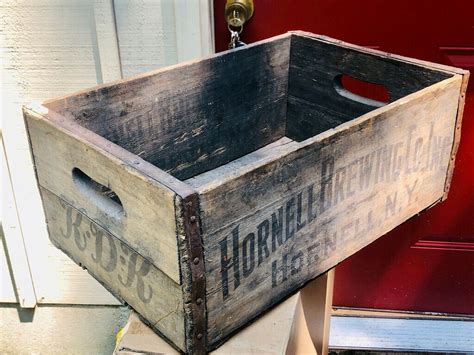 Vintage 1930 S Hornell Brewing Co Inc Hornell N Y Wood Beer Shipping