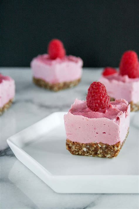 Raw Raspberry Lemon Bars Hungry By Nature