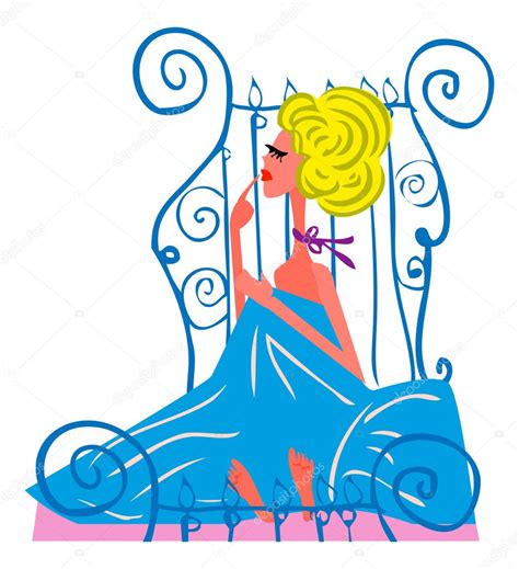 Beautiful Nude Woman Dream In Bed Stock Photo Realmcoy