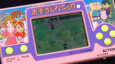 【レトロ 電子ゲーム】バンダイ ポケットクラブ 魔法使いサリー おそうじパニック お掃除 液晶 雑魚 処理 長い 80年 P 1ミニ