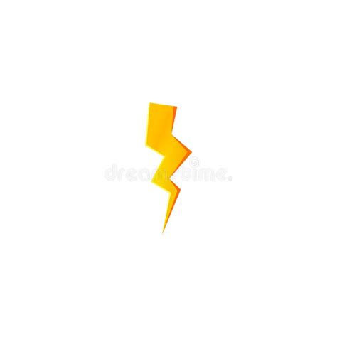 Flash And Thunder Bolt Icon High Voltage And Electricity Symbol Stock