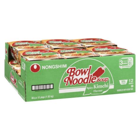 Nong Shim Bowl Noodle Soup Kimchi Save On Foods