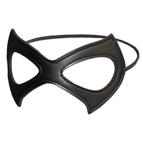 Cat Women Mask Half Face Black Cat Eye Halloween Costume Party Leather