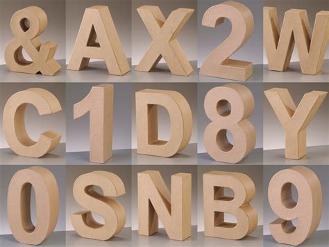 3D Letters Template