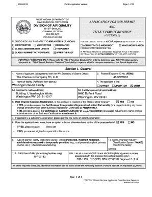 Fillable Online Dep Wv Emissions Inventory Wv Dep State Of West