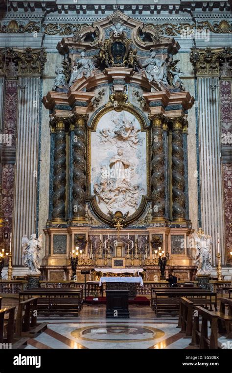 Rome L Italie Eglise De Saint Ignace De Loyola Au Campus Martius