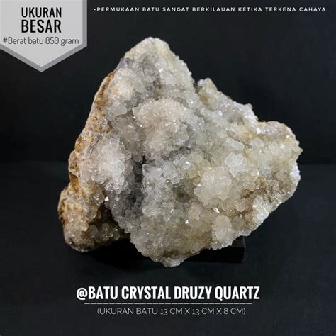 Jual Batu Crystal Druzy Quartz Natural L10 Atau Batu Kristal Quartz