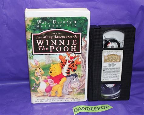 The Many Adventures of Winnie the Pooh (VHS, 1996) Disney Movie - VHS Tapes