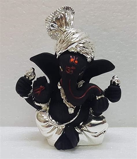 Buy Gold Art India Lord Ganesha For Car Dashboard Ganesha Ganpati Idol