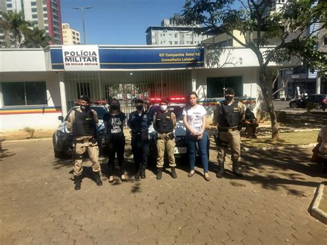 Guarda Municipal E Pol Cia Militar Realizando Blitz Educativa Contra O