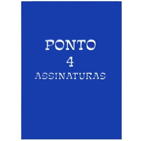 Livro Ponto 4 Assinaturas 100 Folhas Tamoio Submarino