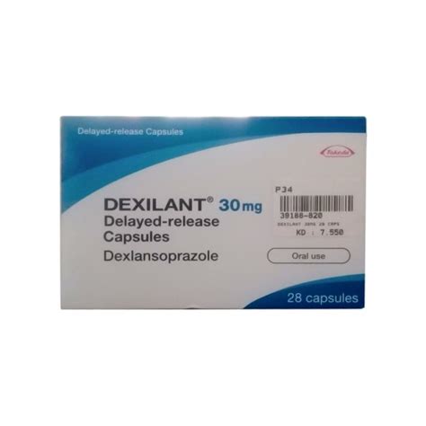 Buy Dexilant 30 Mg 28 Capsules Delivered By Pharmazone Pharmacy