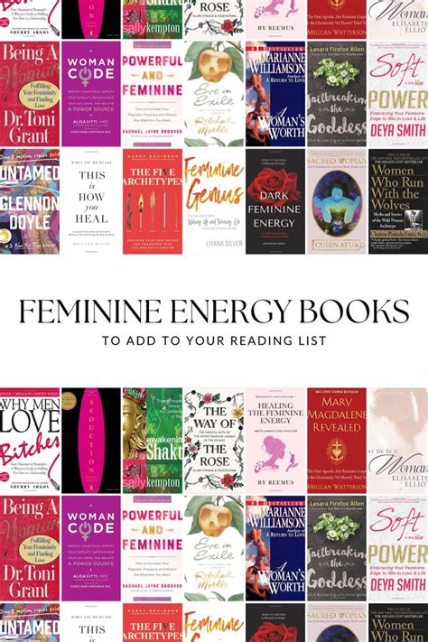 The Front Cover Of Feminine Energy Books To Add To Your Reading List