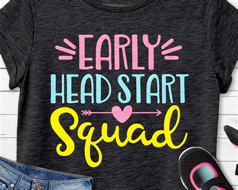 Early Head Start Squad Svg Head Start Svg Back To School Etsy Early