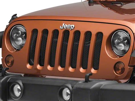 Redrock Jeep Wrangler Wire Mesh Grille Insert Black J116275 07 18 Jeep Wrangler Jk Free