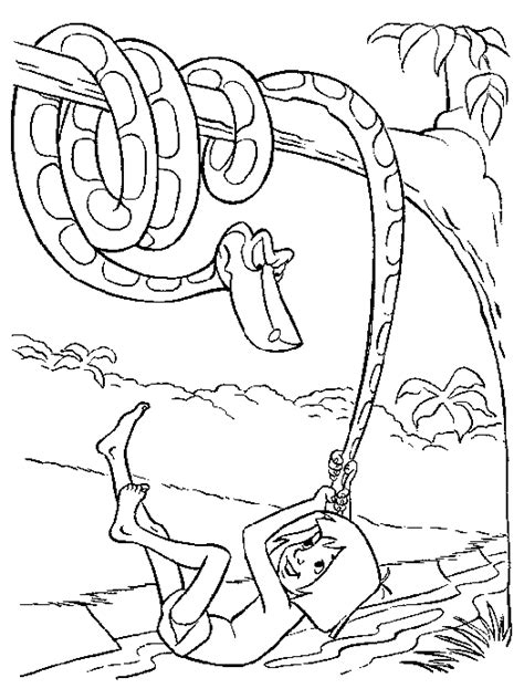 Le Livre De La Jungle Snake Coloring Pages Cartoon Coloring Pages