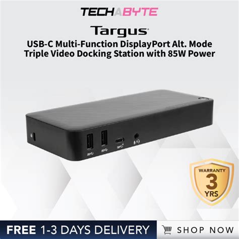 Targus USB C Multi Function DisplayPort Alt Mode Triple Video Docking