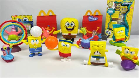 Spongebob Squarepants Collection Opening Review | McDonalds Happy Meal ...