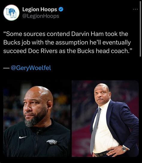 Darvin Ham Reportedly Eyeing Head Coach Position Rmkebucks