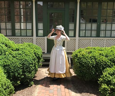 Jane Fox Historical Costumes 1770s Printed Jacket And Petticoat