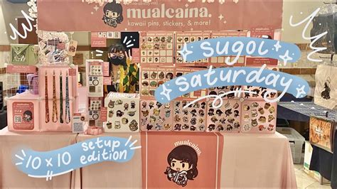 My Bigger 10x10 Artist Alley Booth Setup At Sugoi Saturday Mualcaina