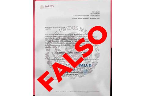 Cirujanos Patito Falsifican Documentos Oficiales Periodico