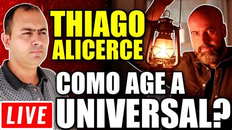 Pastor Thiago Alicerce Fala Como Age A Universal Principado Ou