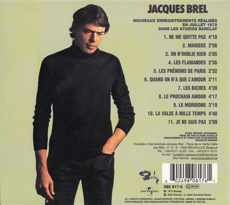 Ne Me Quitte Pas Jacques Brel