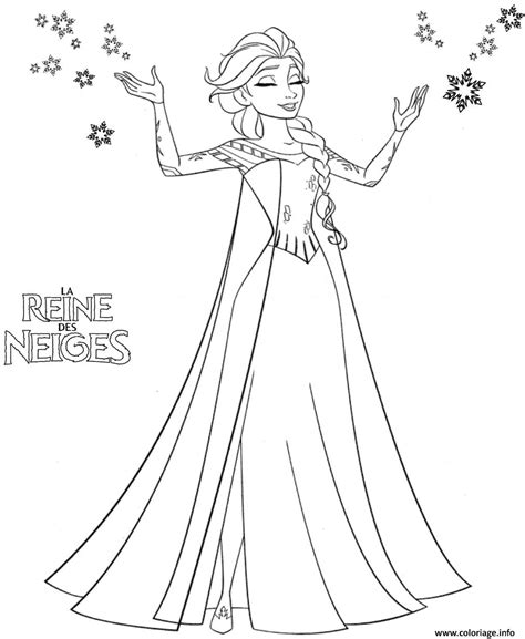 Coloriage Princesse Elsa Dessin Princesse Imprimer