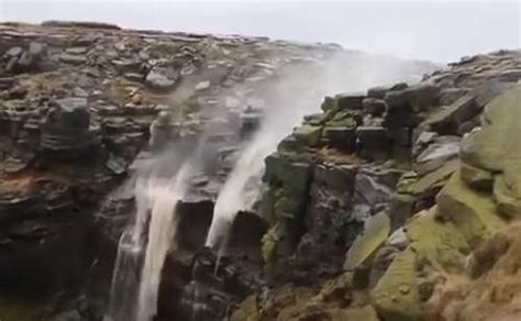 Incredible Video Shows Storm Helene Reversing Waterfall