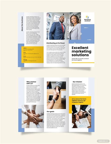 Business Proposal Tri-Fold Brochure Template in Publisher, Word, Pages ...