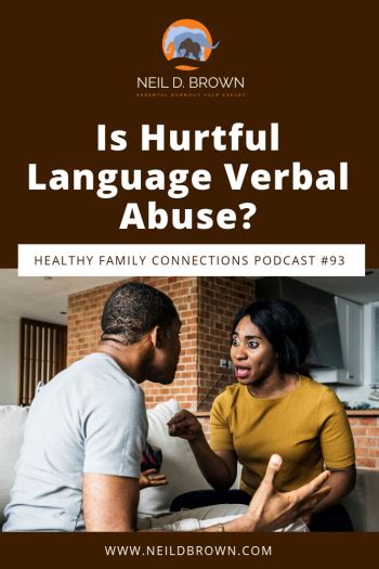 Is Hurtful Language Verbal Abuse? - Neil D. Brown, LCSW