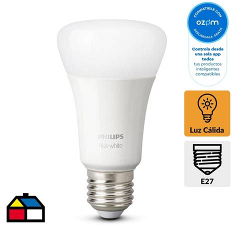 Ampolleta Inteligente Hue Blanca E W Bluetooth Luz C Lida Sodimac