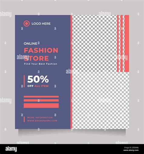 Modern And Creative Blue Red Design Social Media Post And Banner