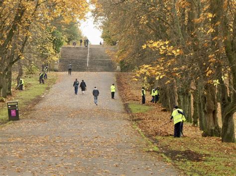 Leaf Clearing Queen S Park Richard Webb Cc By Sa 2 0 Geograph