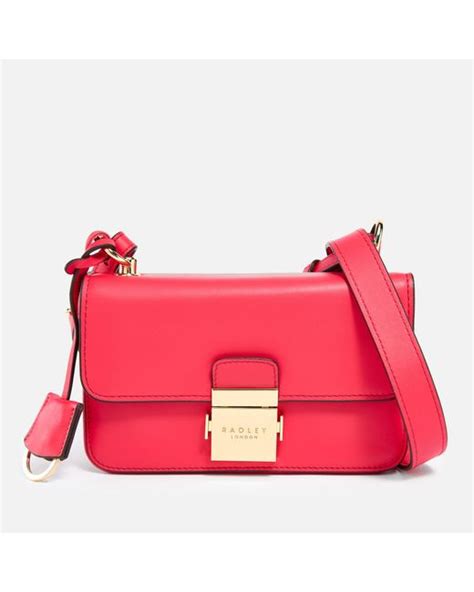 Radley Hanley Close Leather Mini Crossbody Bag In Pink Lyst