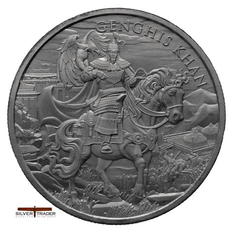 2024 Genghis Khan Legendary Warriors 1oz Silver Bullion Round