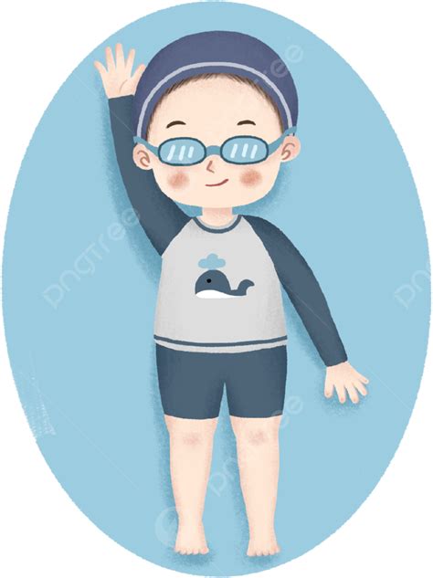 Lindo Deportista Nadando Png Pequeño Fresco Verano Nadar Png Y Psd