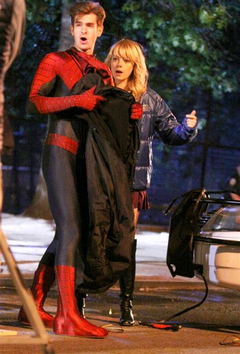 Ciaこちら映画中央情報局です Amazing Spider Man エマ・ストーンのヒロイン、グウェンとアンドリュー・ガーフィールドの