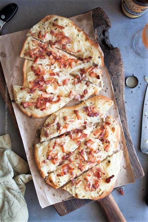 Tarte Flambée aka Flammkuchen French German Pizza No Fail Recipe