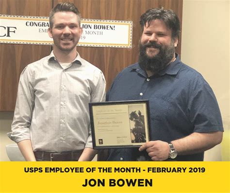 Meet Jon Bowen USPS February 2019 Employee Of The Month UCF Human