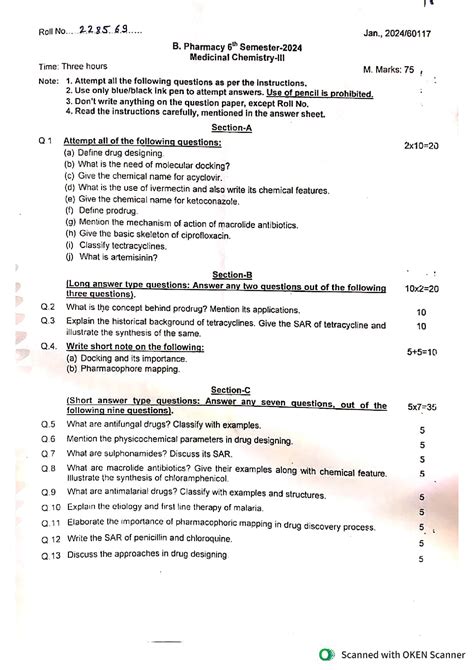 S N Pandeya Medicinal Chemistry Text 4