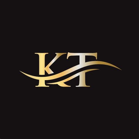 Premium Vector KT Linked Logo For Business And Company Identity