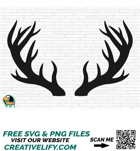 Deer Horns Svg Deer Antlers Svg Reindeer Antlers Svg Deer Inspire