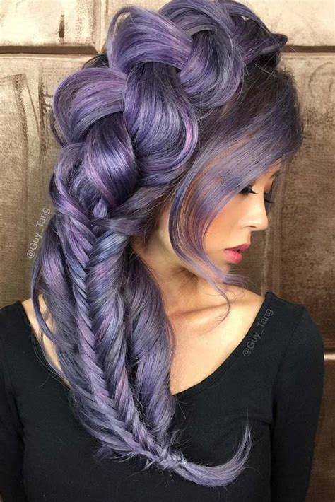 13 Glamorous Violet Hair Color Ideas | Violet hair colors, Violet hair ...