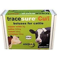 Tracesure CU I Bolus For Cattle 20 Applications Farm Vet Supplies