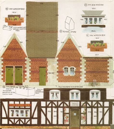 Toys And Stuff Kelloggs Uk Paper Village Sheet 3 Pt 3 The Inn