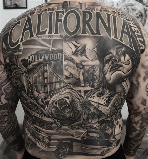 Back Piece Mob Tattoo Chicano Style Tattoo Chicano Tattoos Sleeve