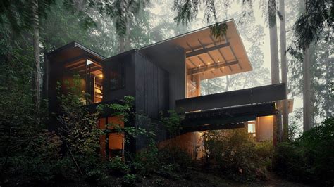 house, trees, modern, architecture, nature, forest, HD Wallpaper | Rare ...